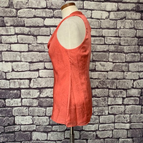 Ann Taylor Orange Sleeveless Blouse Size 4 - Picture 4 of 8